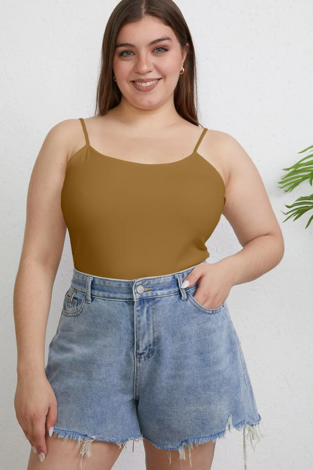 Full Size Round Neck Slim Cami Plus Size, image 14