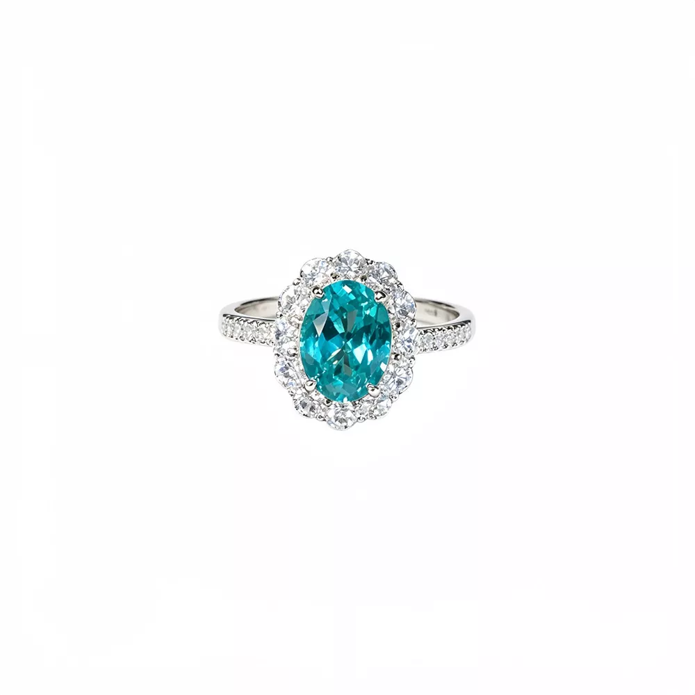 925 Sterling Silver Emerald Ring, image 6