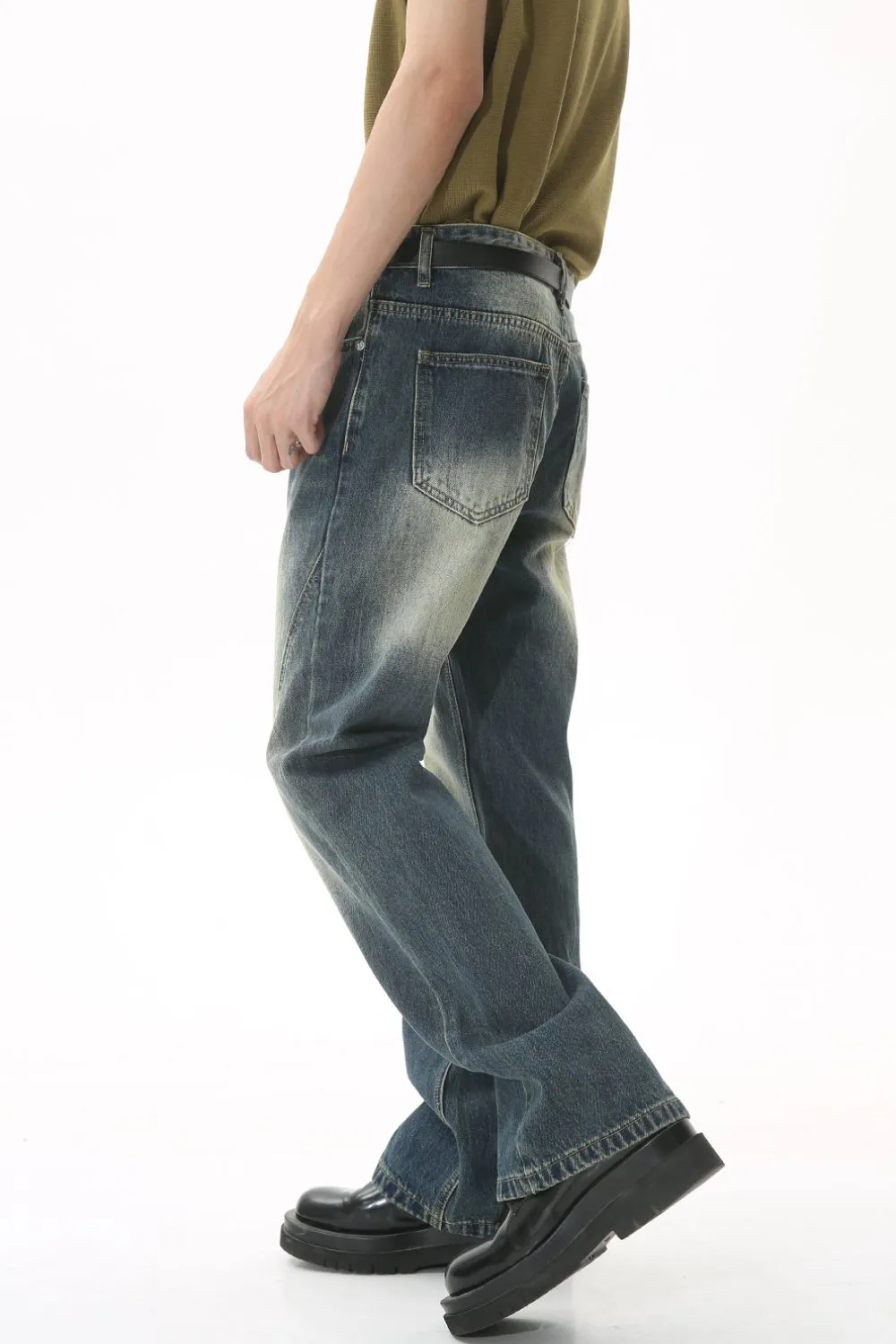 Decorative Seam Jeans with Pockets, image 3