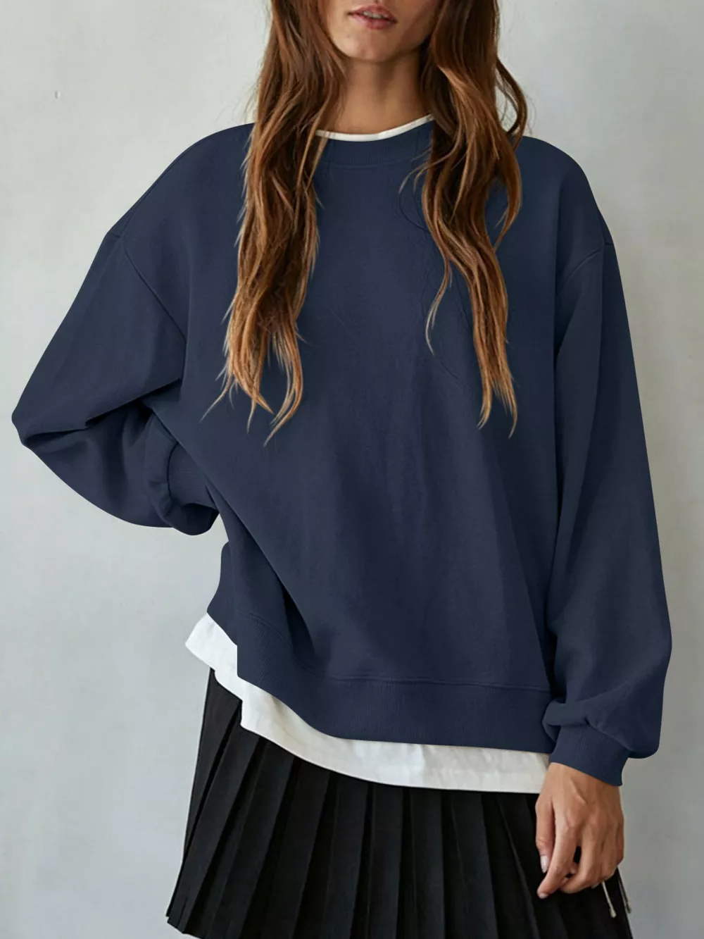 Oversized Crew Neck Sweatshirt, image 18
