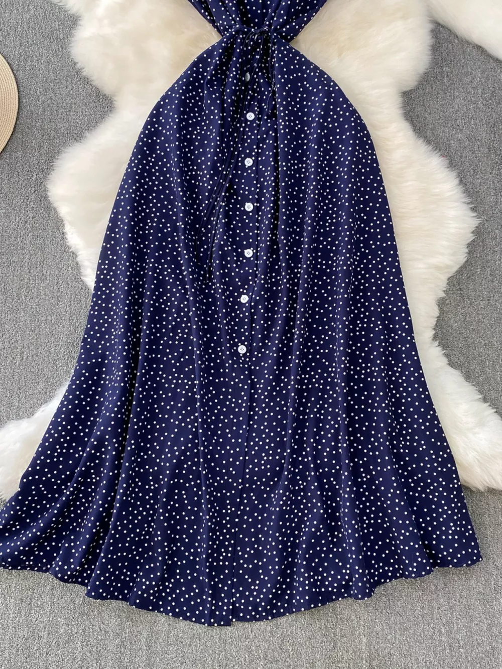 Polka Dot Button-Down Dress, image 16