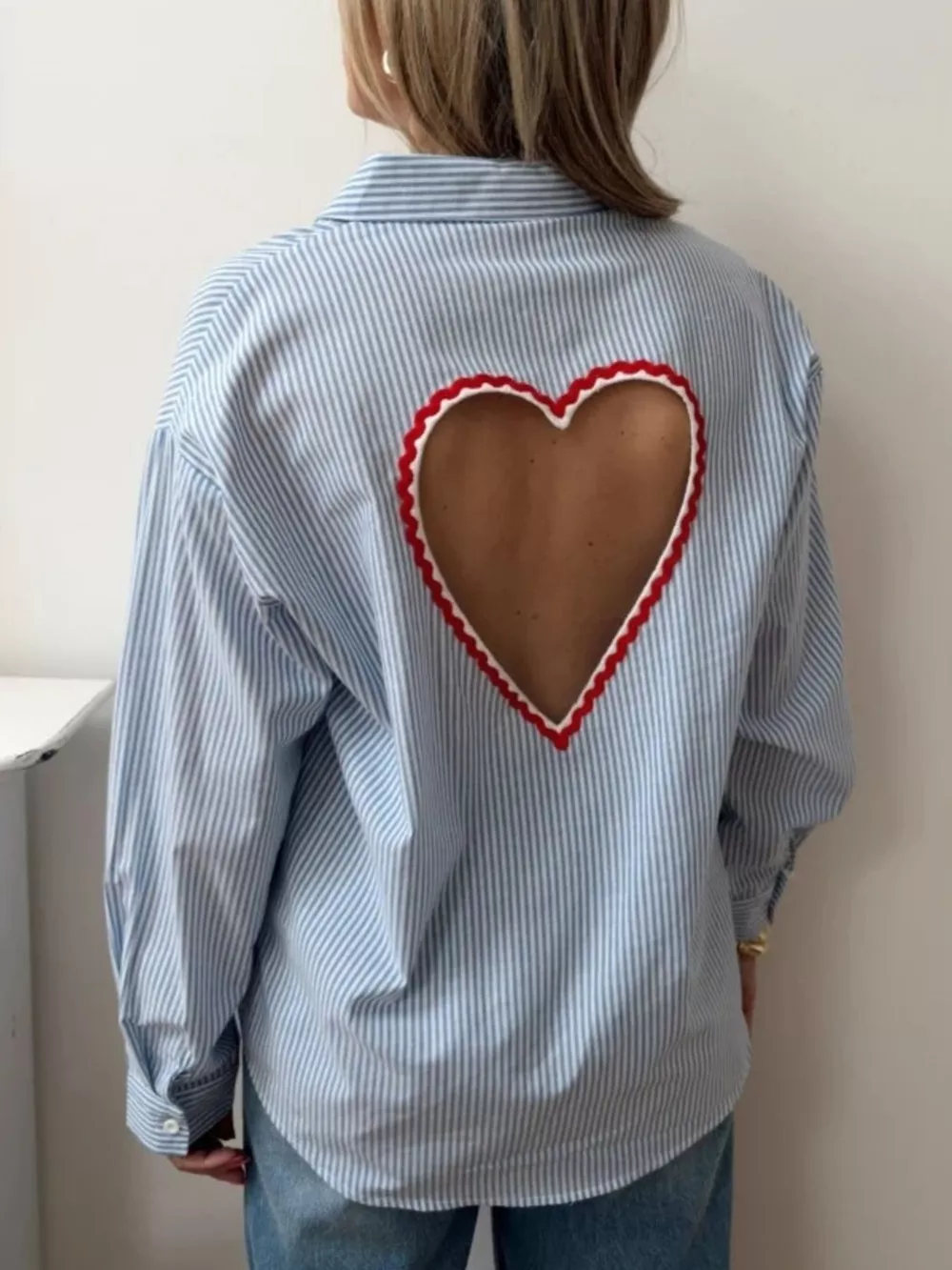 Classic Striped Button-Down Shirt, image 3