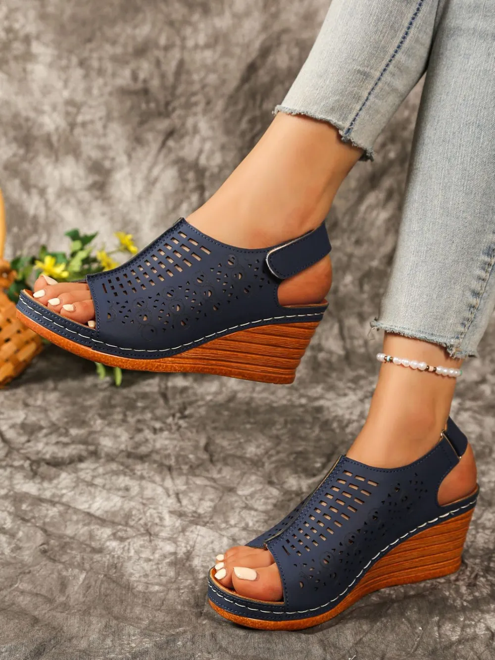 Open Toe Wedge Sandals, image 11