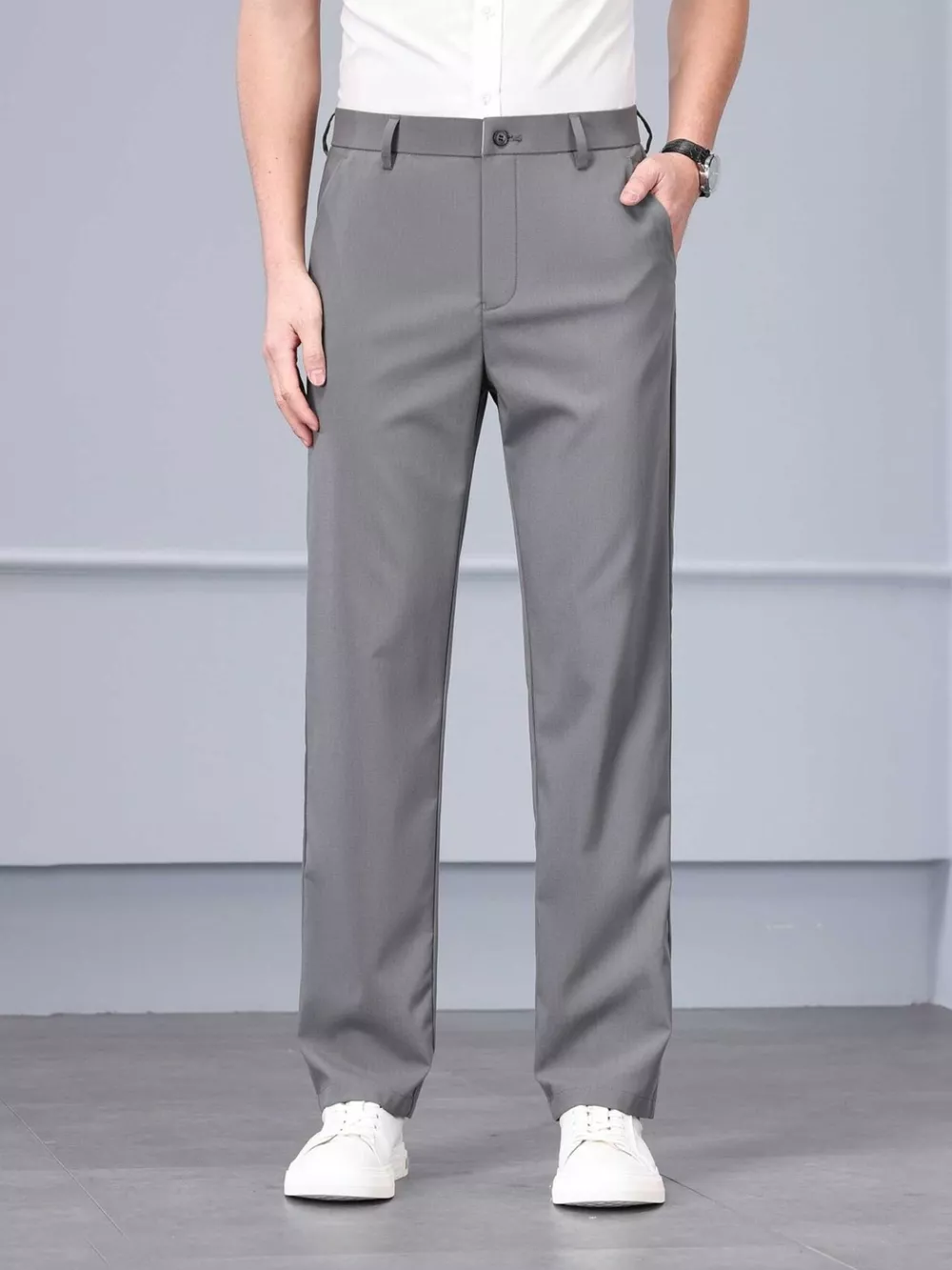 Men's Casual Straight Leg Pants, image 4