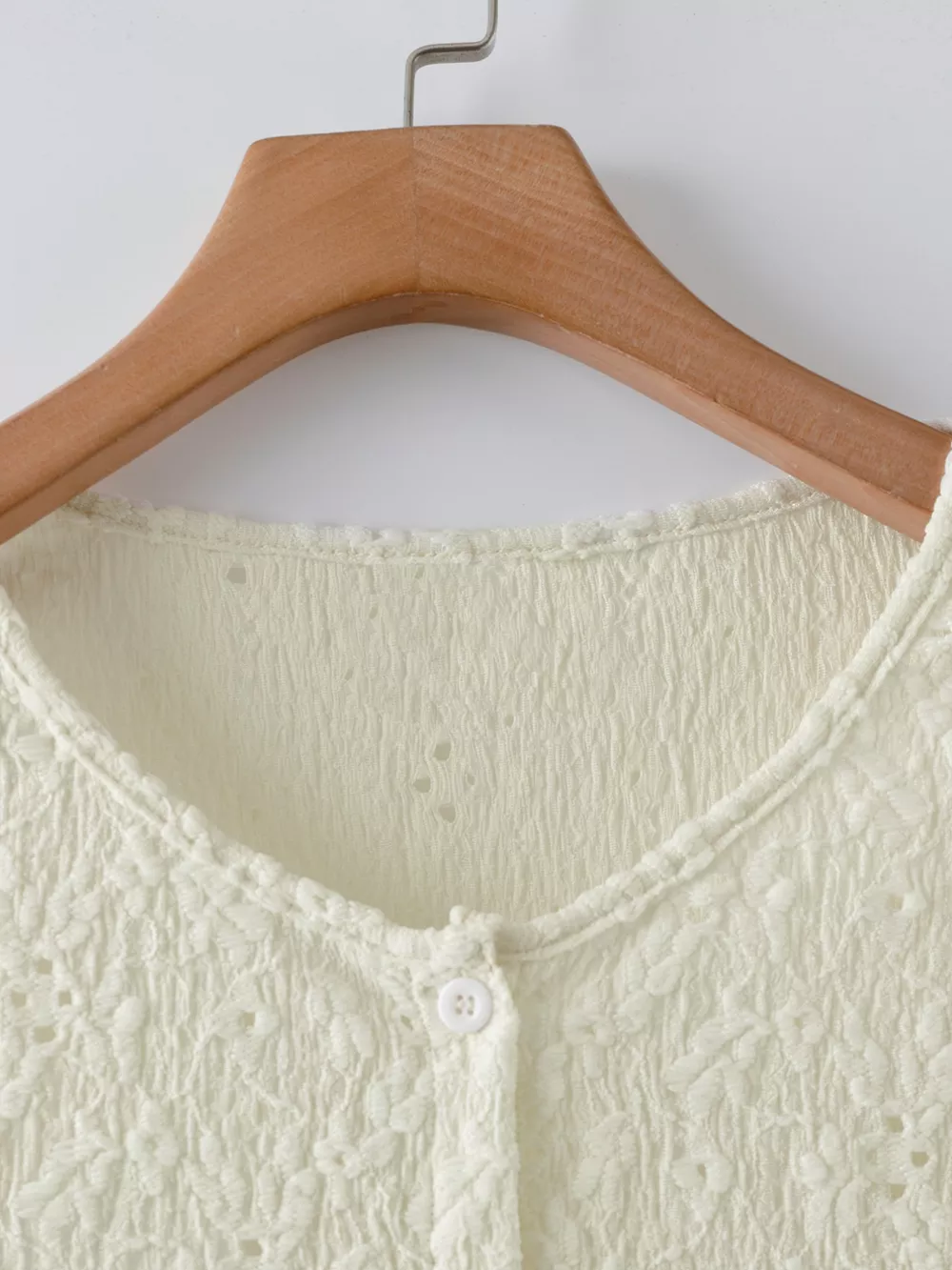 Lace Lightweight Button Up Cardigan, image 4