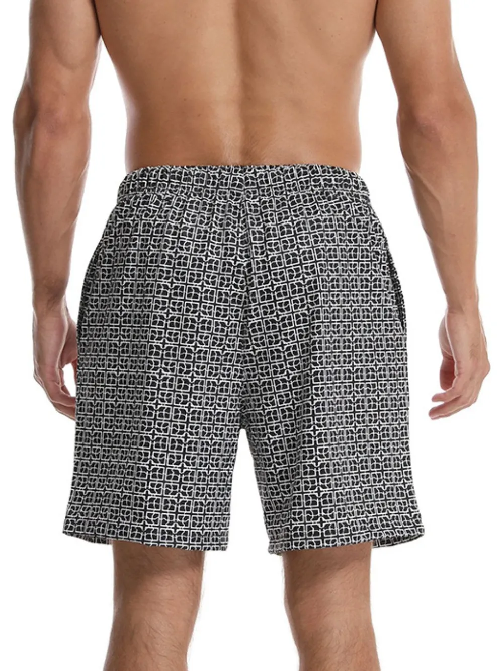 Men's Drawstring Printed Shorts with Pockets, image 5