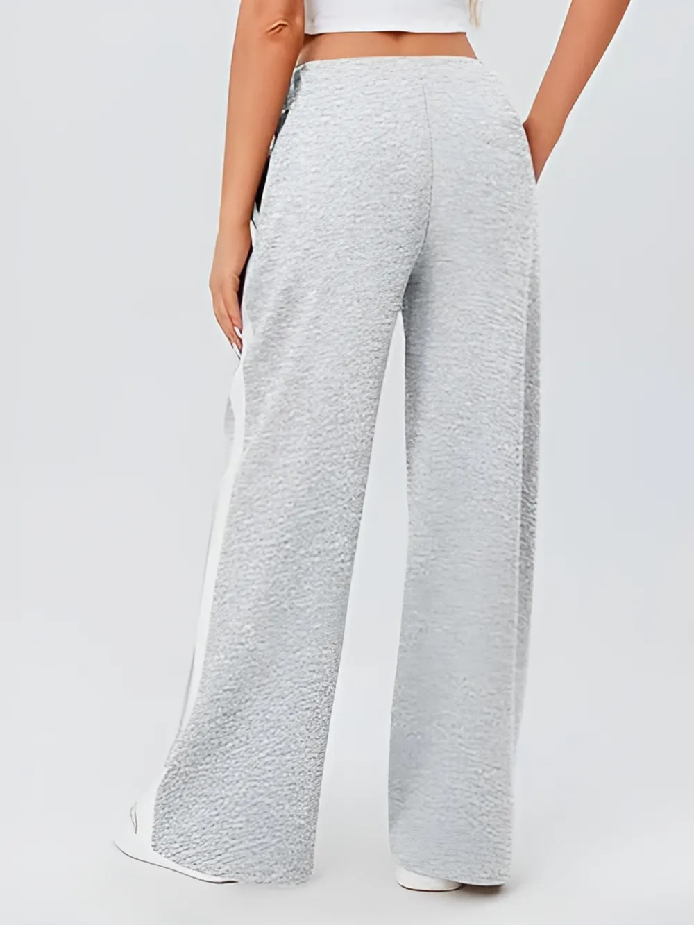 Side Striped Wide Leg Pants, image 12