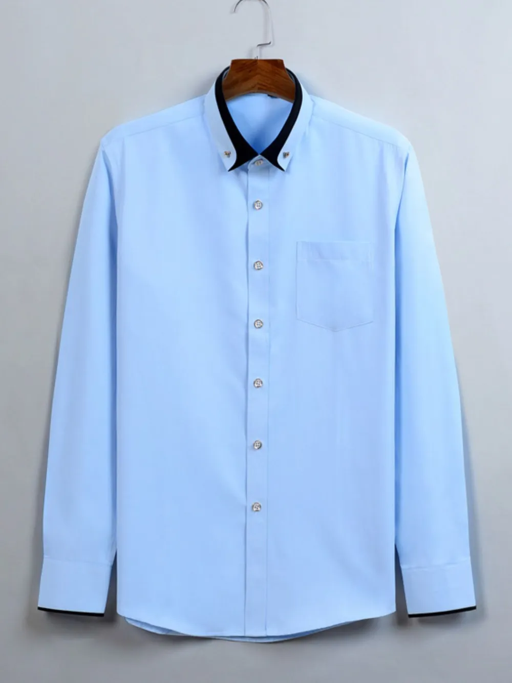 Men's Full Size Button Up Long Sleeve Shirt Plus Size, image 2