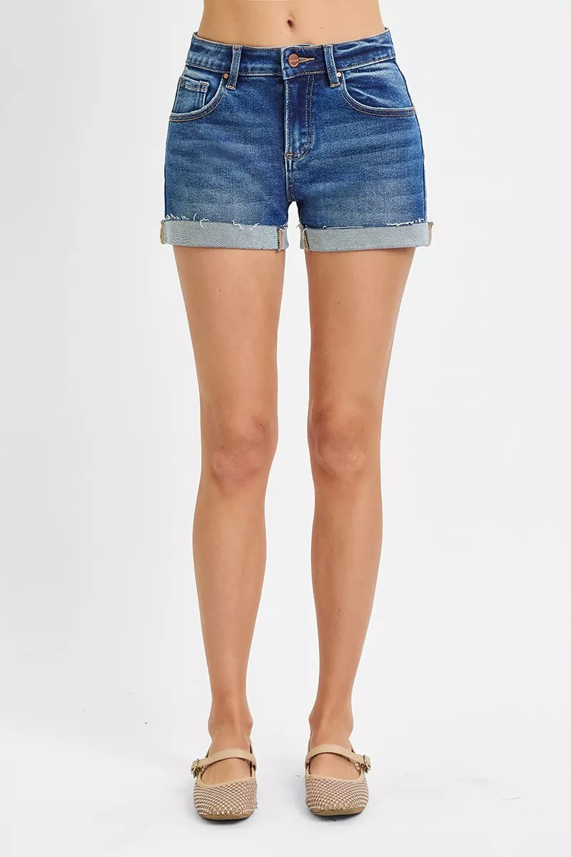 Low Rise Cuffed Shorts, image 2