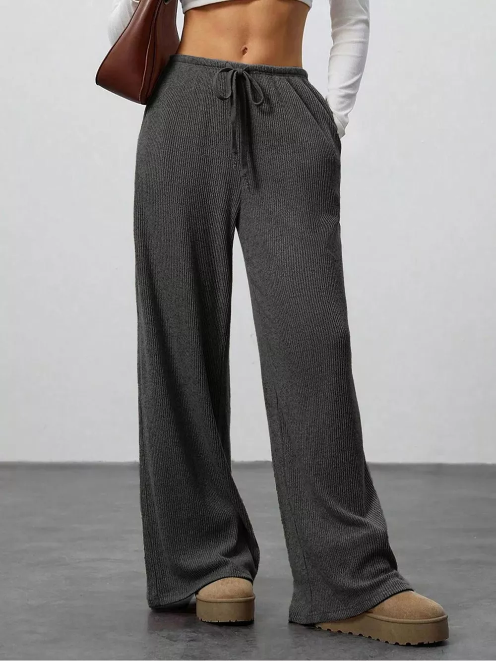 Relaxed Fit Drawstring Pants, image 11