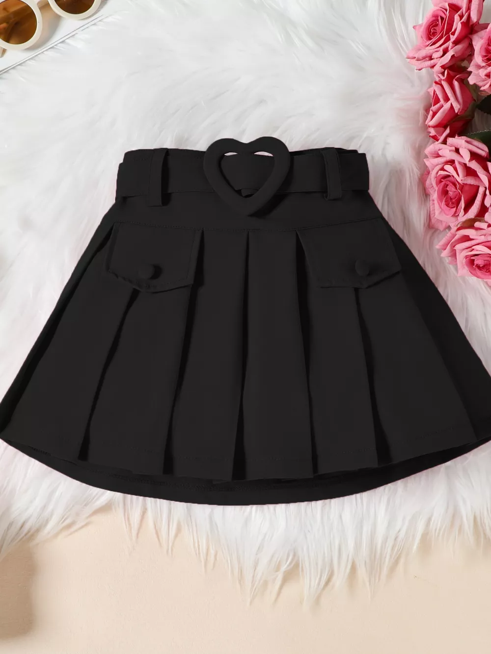 Children's Bowknot Vest & Pleated Skirt Set, image 21