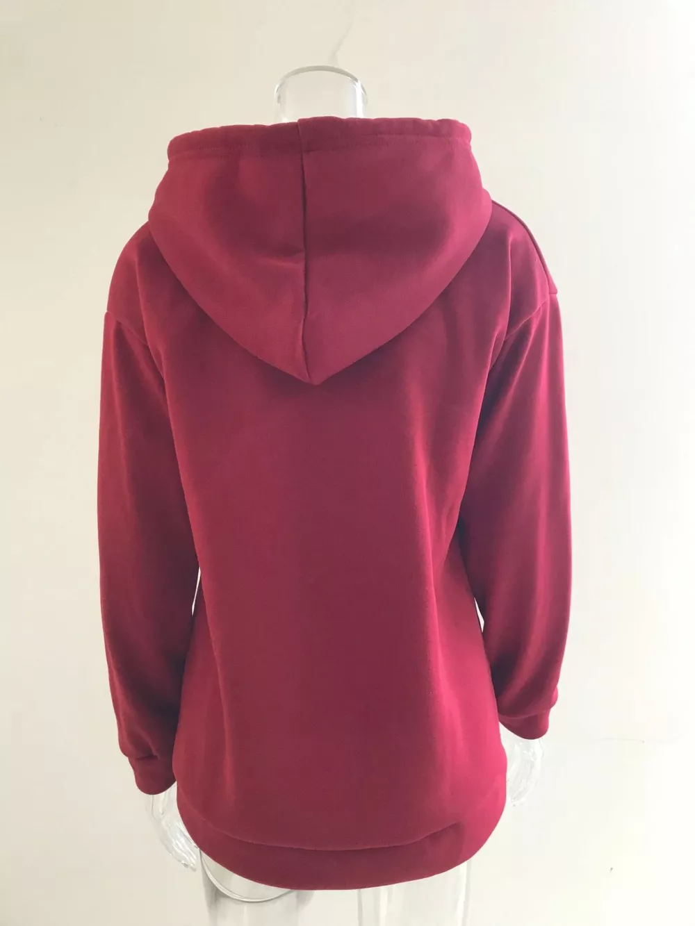 Full Size Kangaroo Pocket Drawstring Long Sleeve Hoodie Plus Size, image 10
