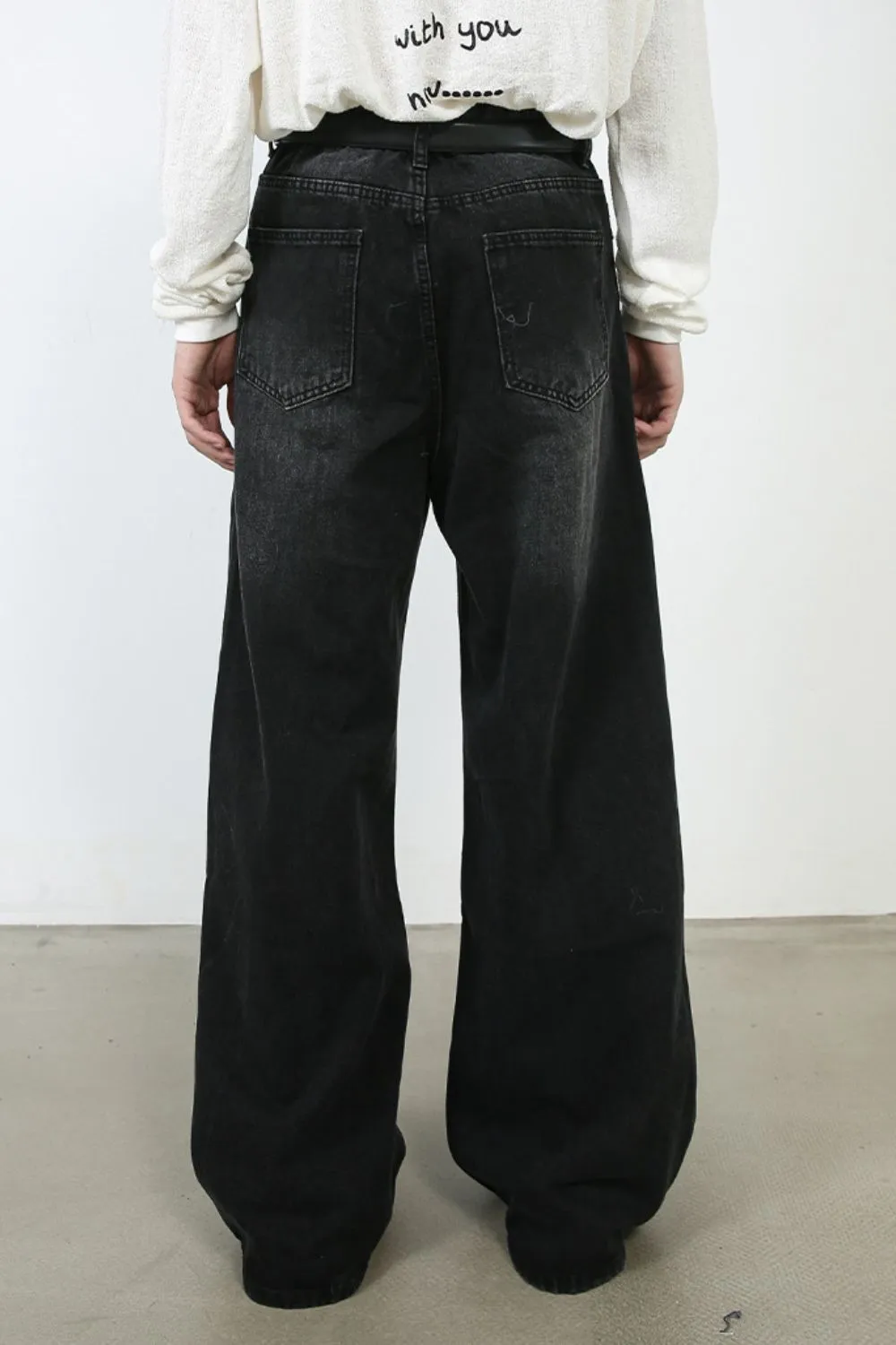 Men's Wide Leg Jeans, image 6
