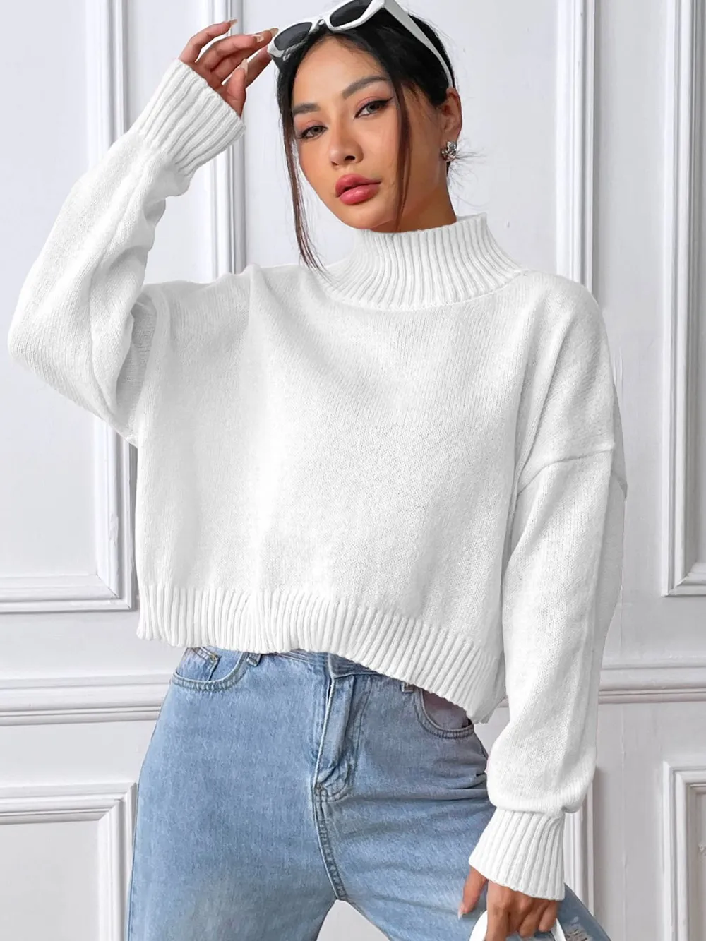 Turtleneck Long Sleeve Sweater, image 2