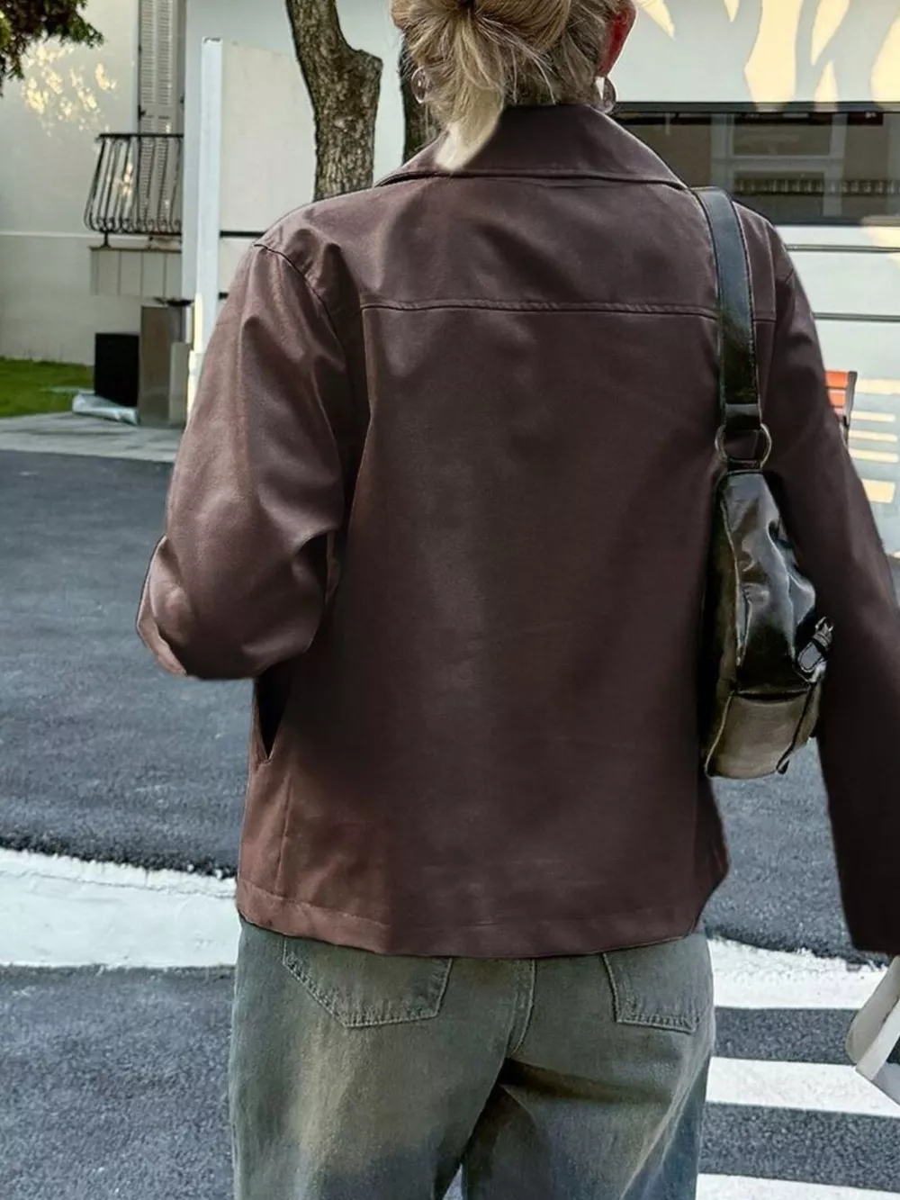 Zip Up Leather Jacket, image 7