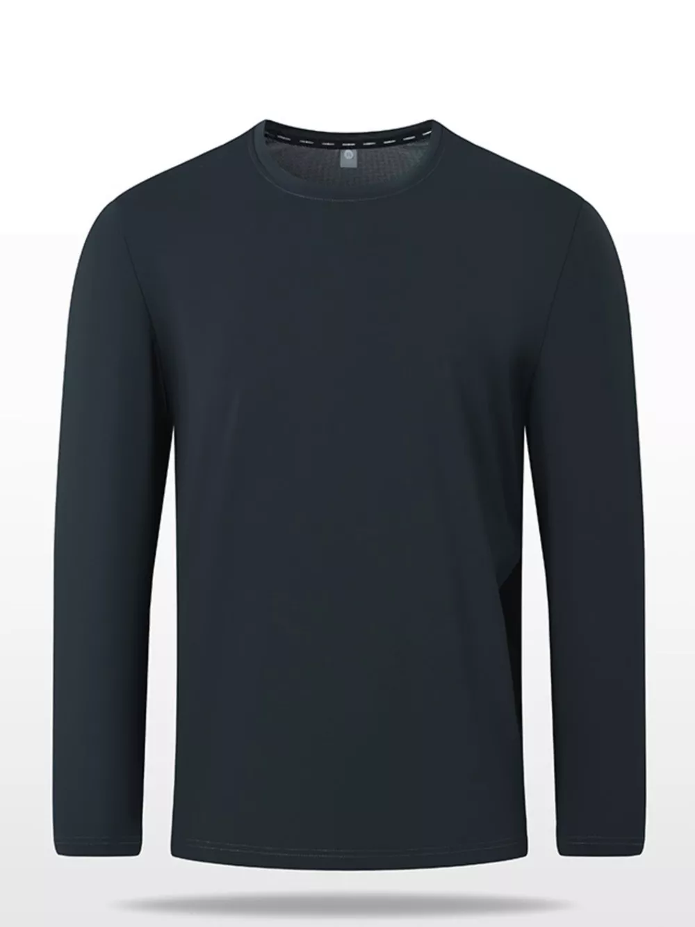 Men's Plus Size Solid Color Long Sleeve Casual T-Shirt, image 7