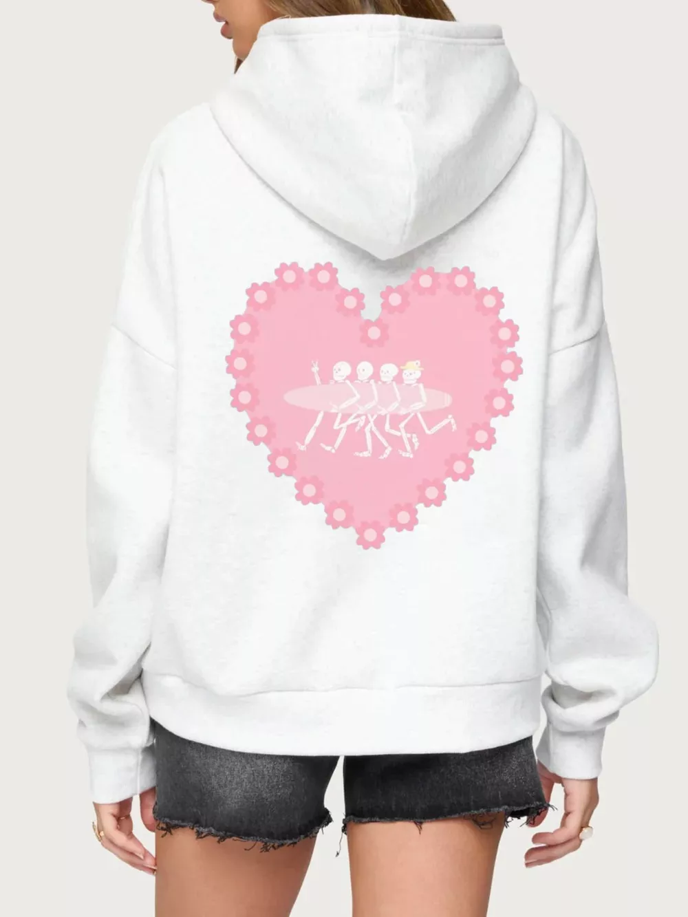 Drop Shoulder Graphic Hoodie with Kangaroo Pocket, image 9