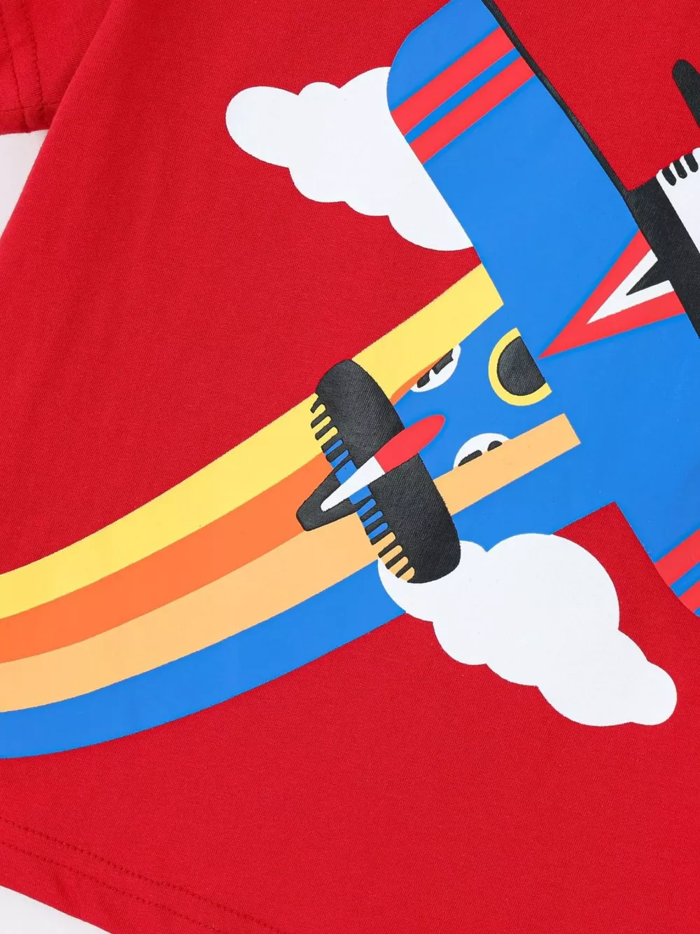 Children's Airplane Round Neck T-Shirt and Shorts Set, image 3