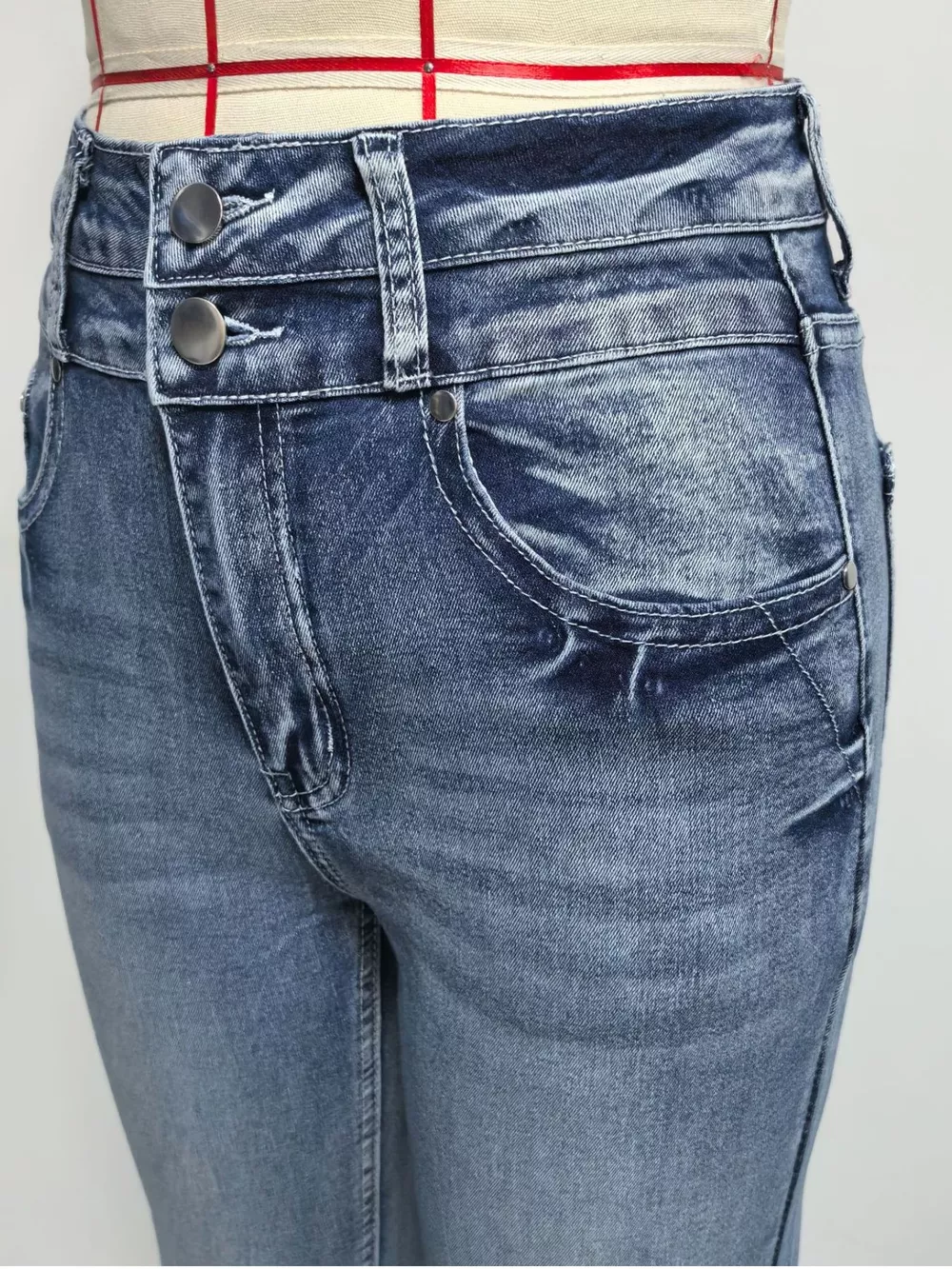 High-Waisted Flare Leg Jeans, image 5