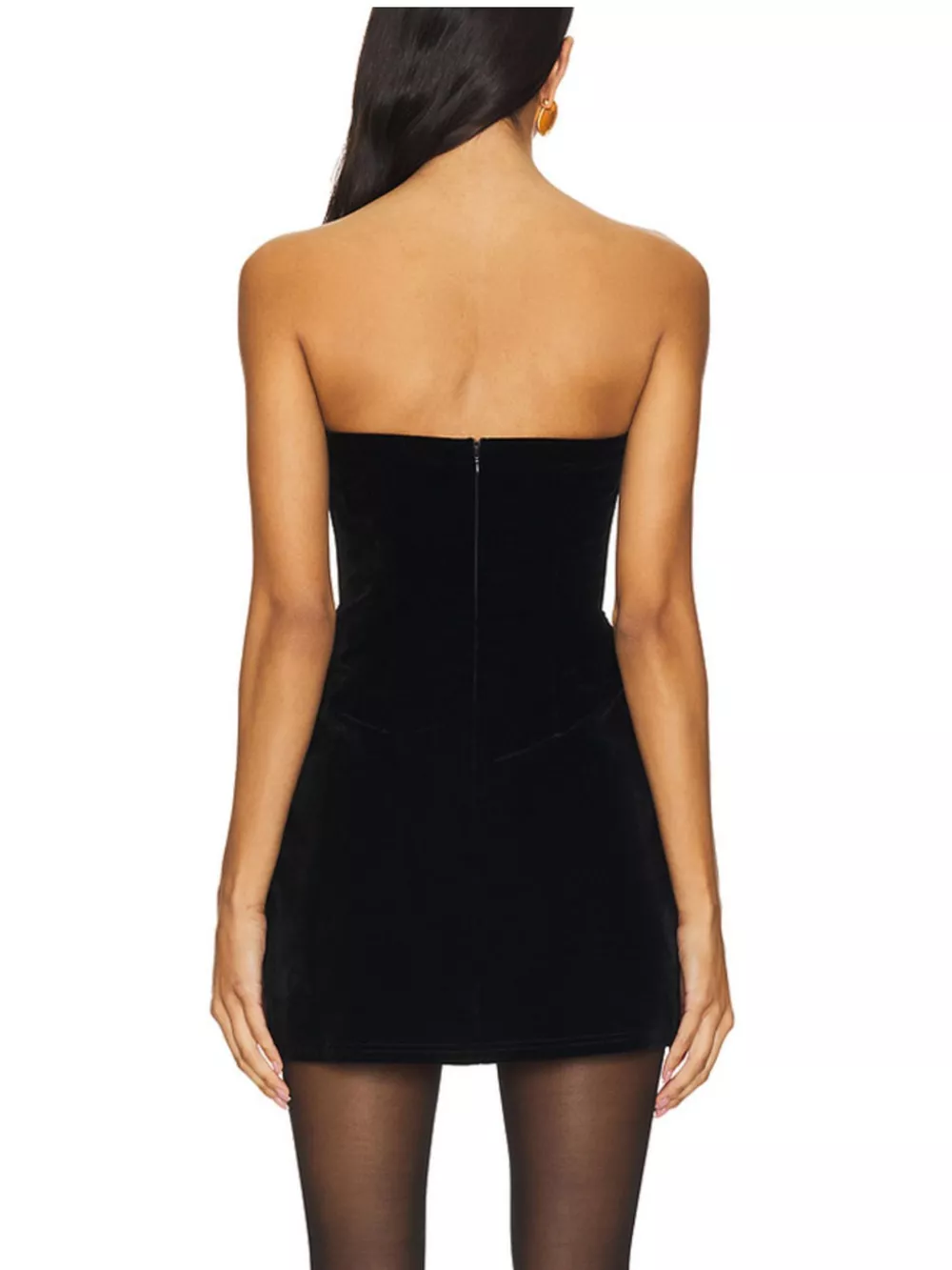 Heart Cutout Velvet Mini Dress, image 6