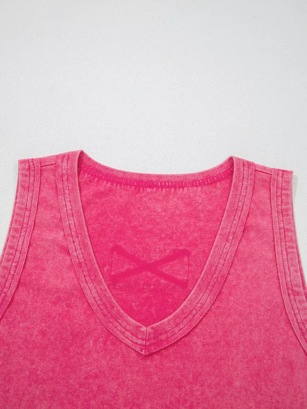 Mineral Wash V Neck Tank Top, image 4
