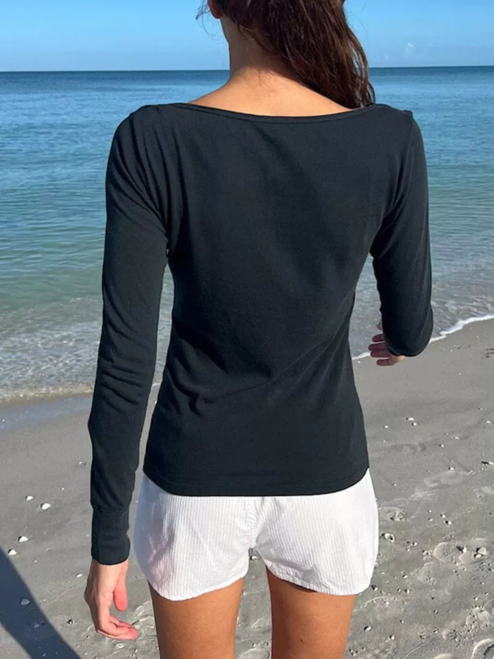 Striped Long Sleeve Henley T-Shirt, image 13