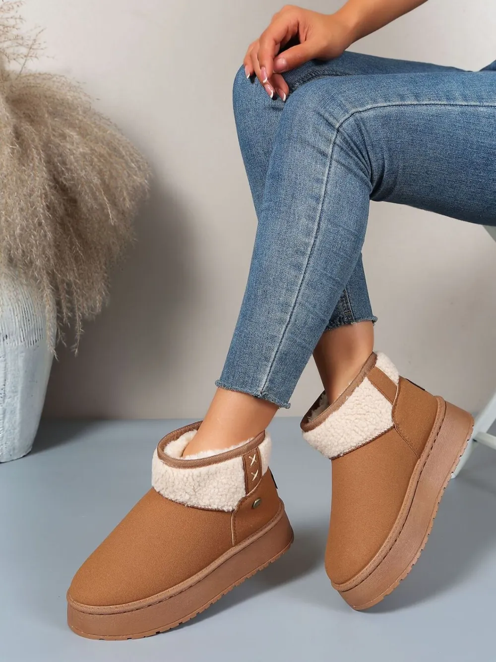 Platform Sherpa Lined Winter Boots, image 6
