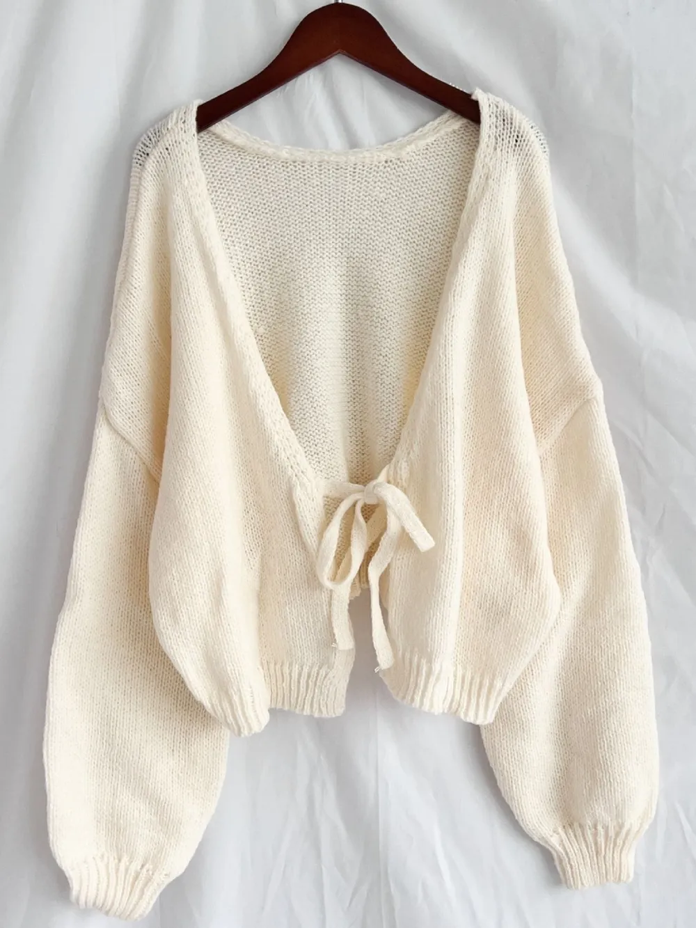 Tied Drop Shoulder Cardigan, image 14
