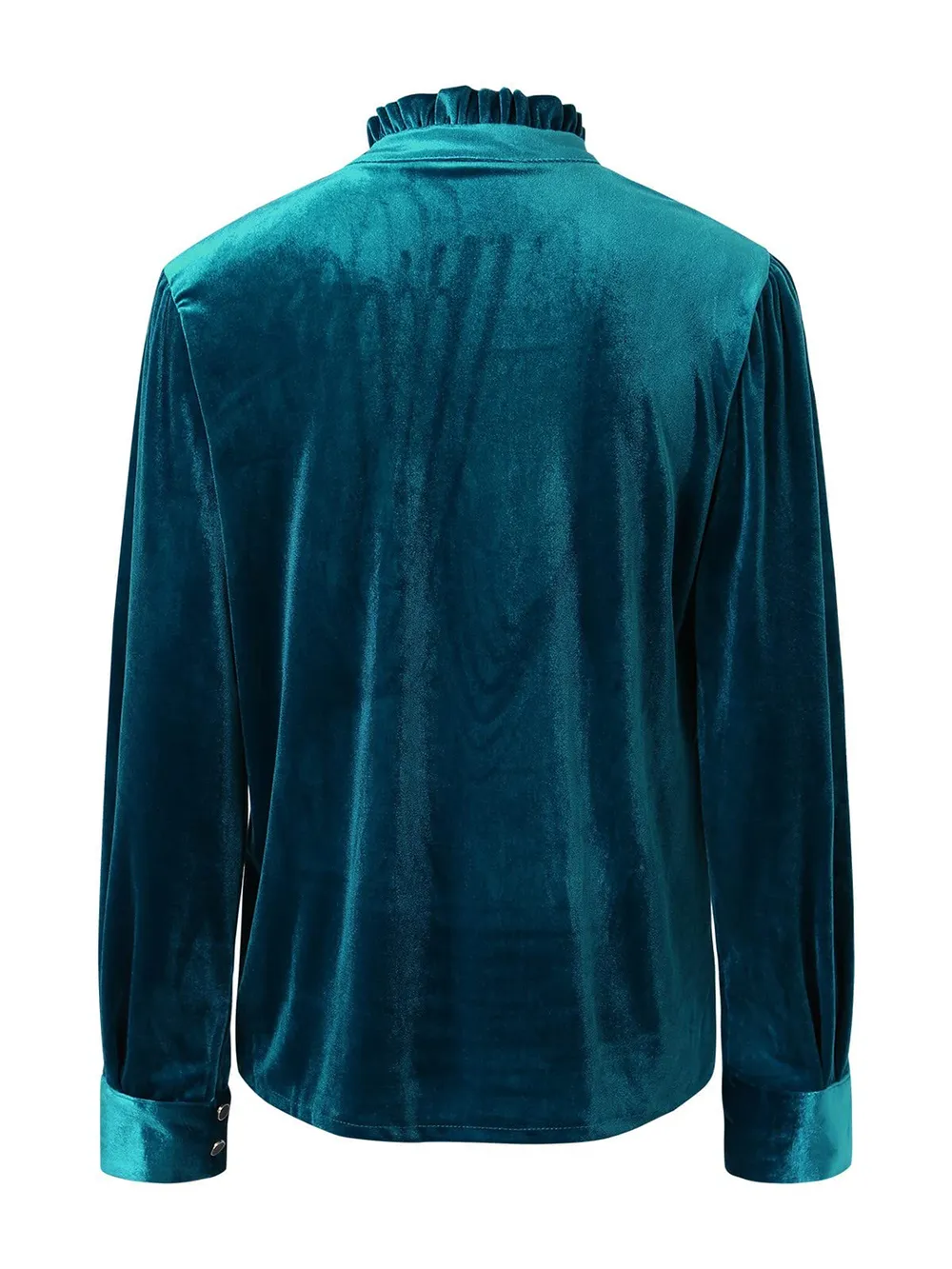 Half Button Long Sleeve Blouse, image 4