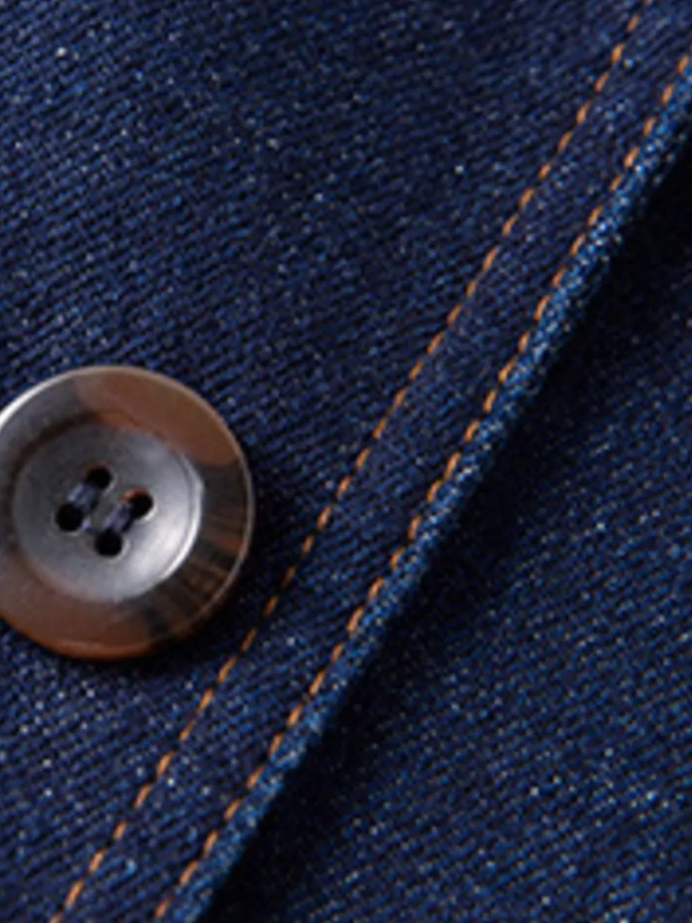 Men's Plus Size Classic Button Up Denim Blazer, image 4