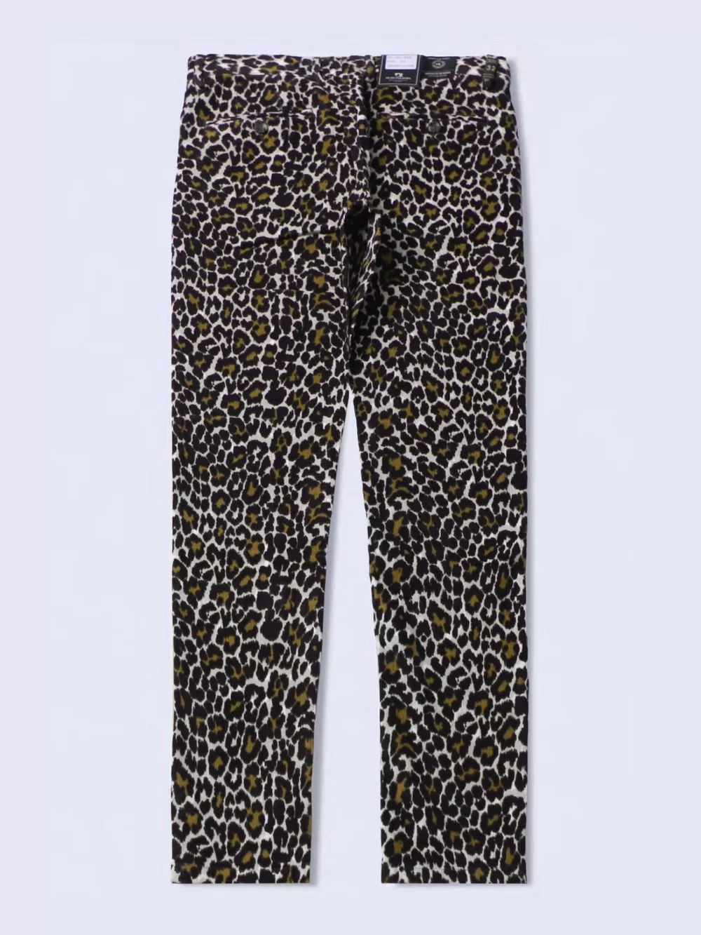 Men's Leopard Print Slim-Fit Pants, image 2