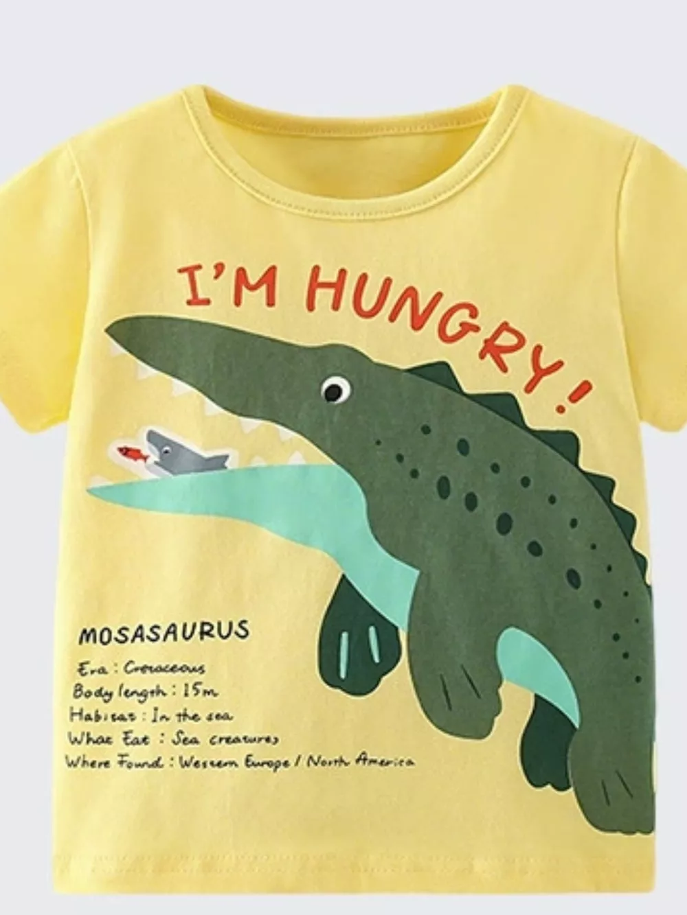 Children's Dinosaur Graphic Short Sleeve T-Shirt, image 3