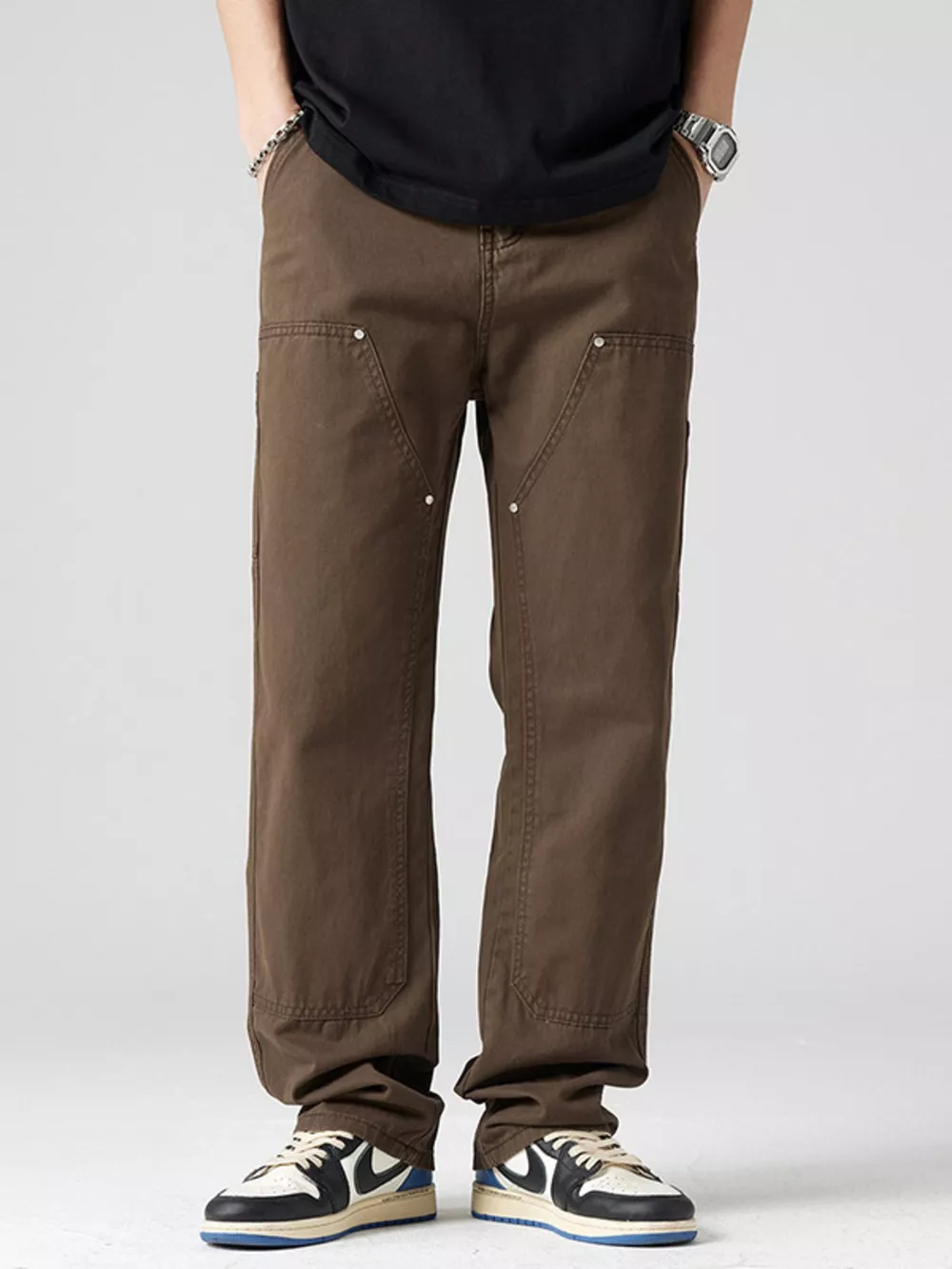 Men's Wide-Leg Relaxed Fit Jeans, image 6