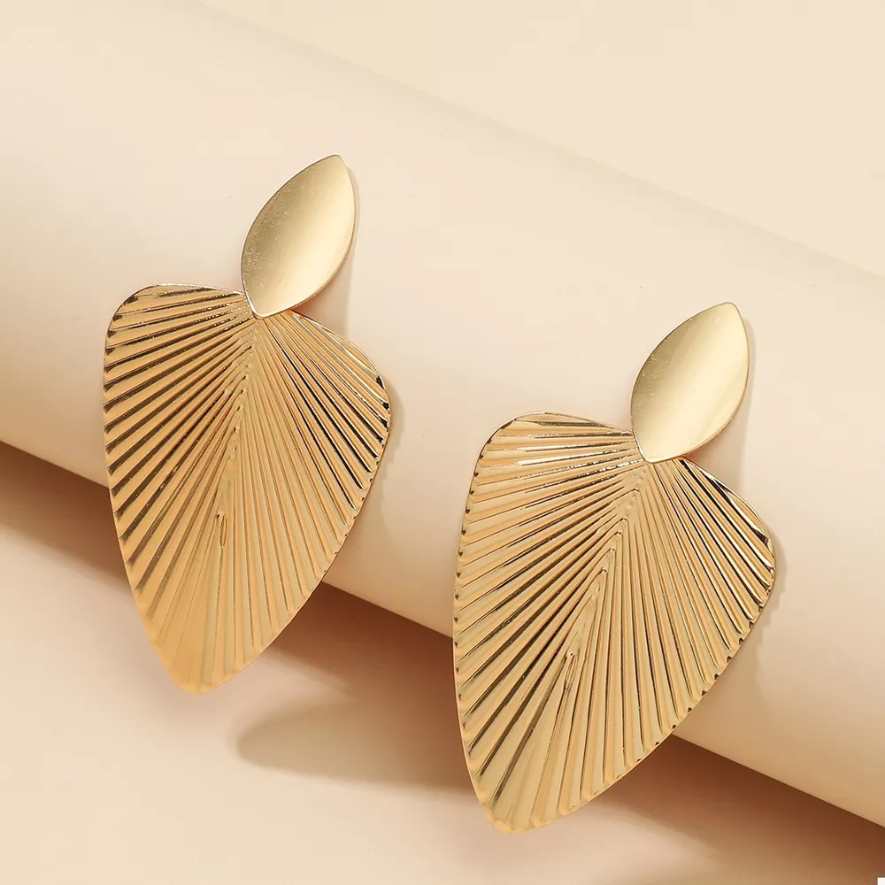 Leaf Shape Dangle Earrings, image 3
