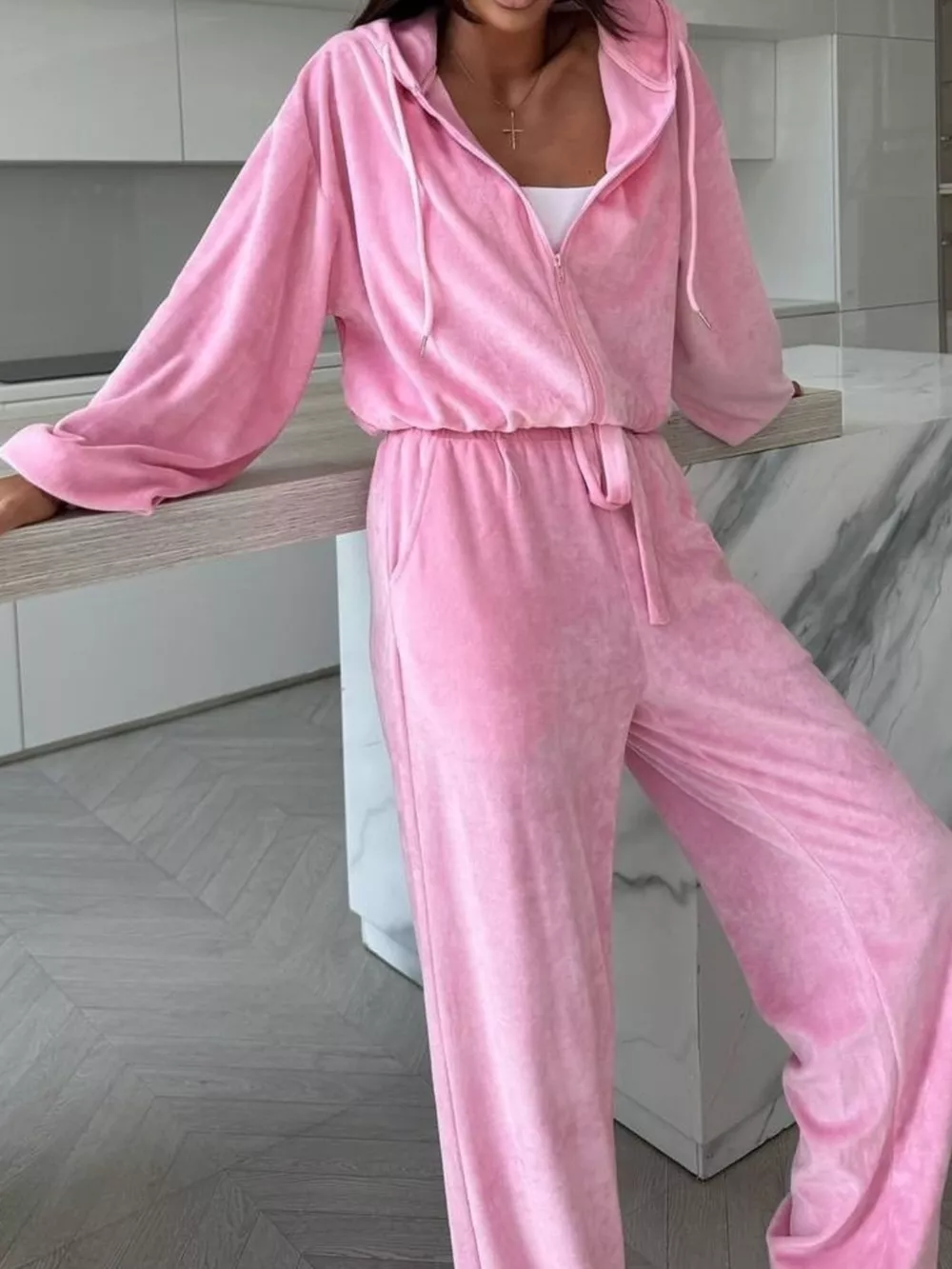 Zip-Up Hoodie and Joggers Set, image 14