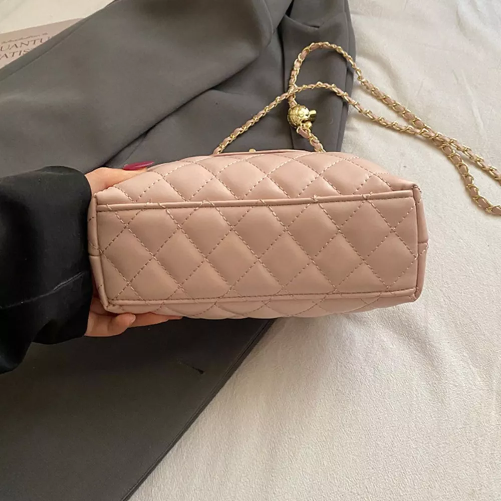 Quilted Chain Strap Crossbody Bag, image 4