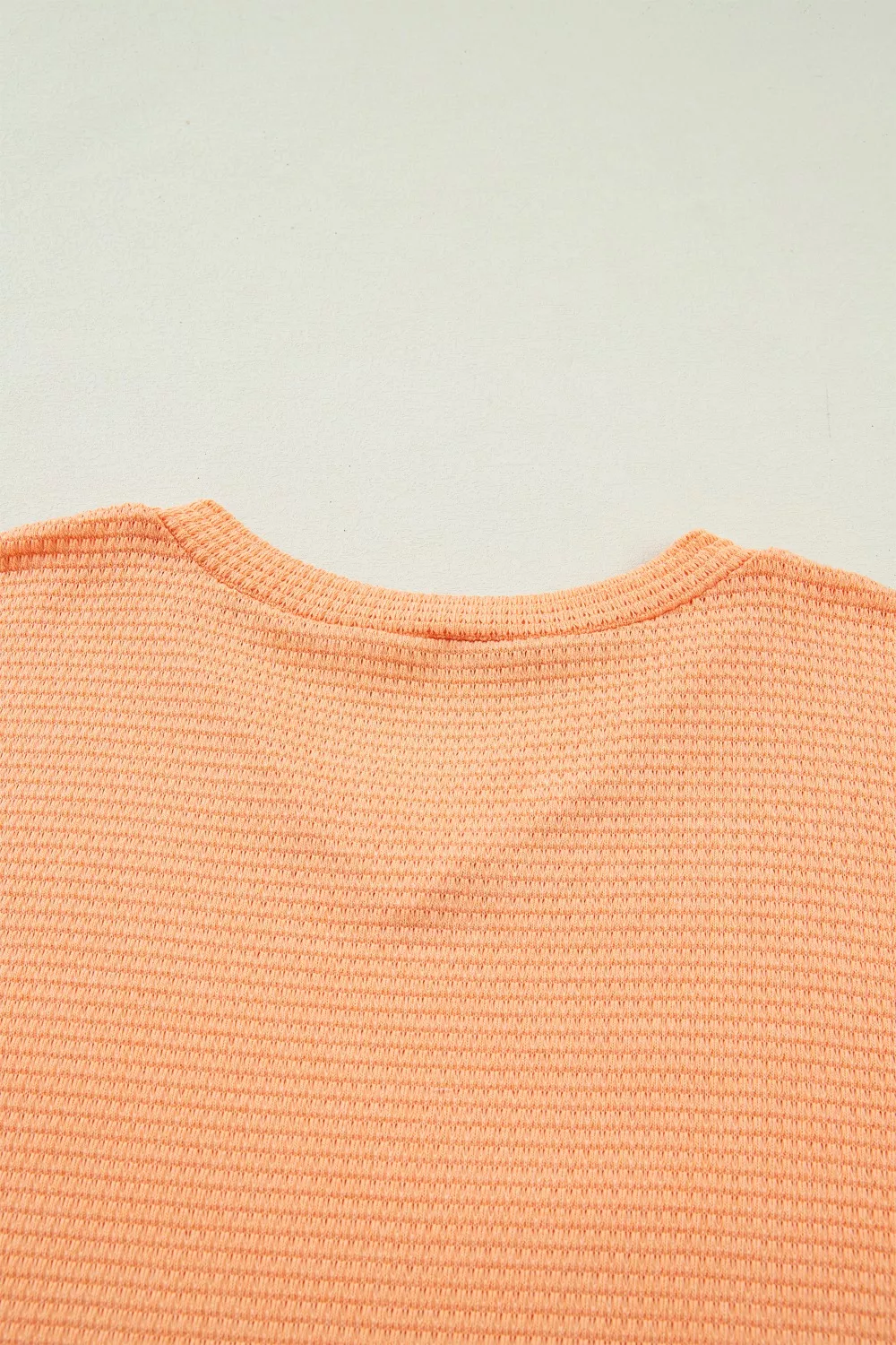 Textured Waffle Knit V-Neck T-Shirt, image 19