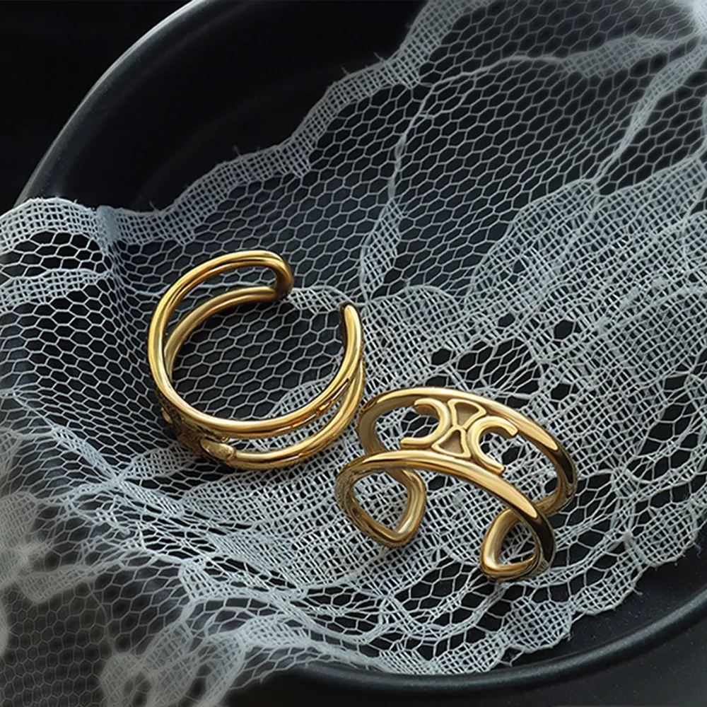 Titanium Steel Double-Layered Ring, image 2