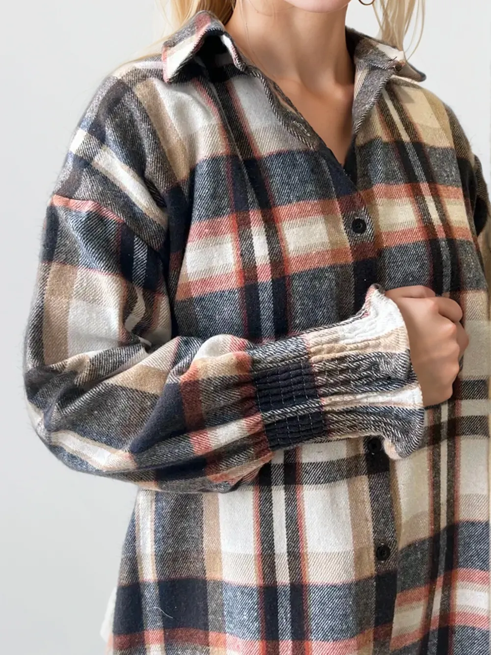 Plaid Button Up Long Sleeve Shirt, image 10