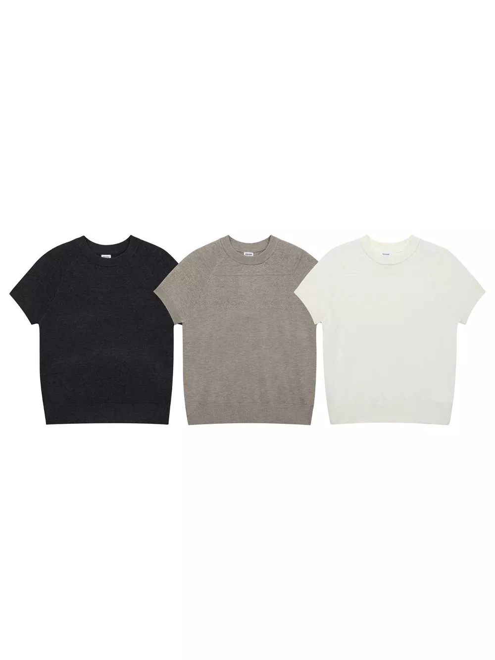 Men's Short Sleeve Geometric Textured Knit Top, image 17
