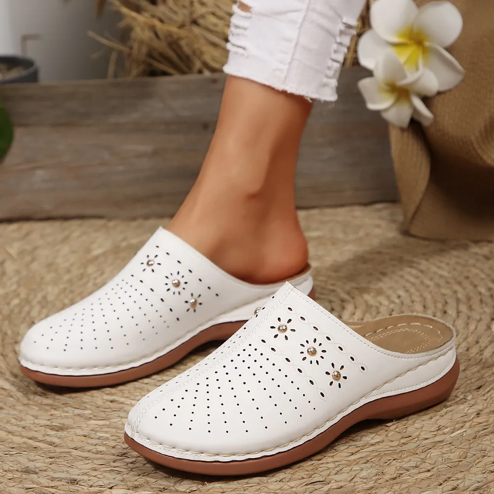 Round Toe Wedge Sandals, image 9