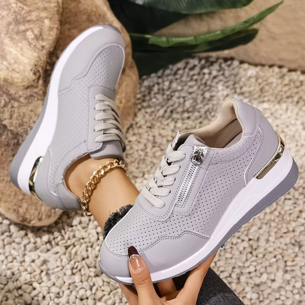 Lace Up Wedge Sneakers, image 11