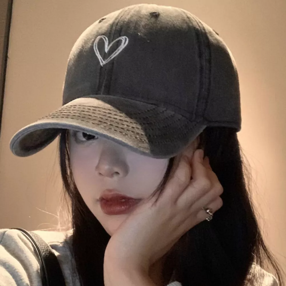 Embroidered Heart Baseball Cap, image 3