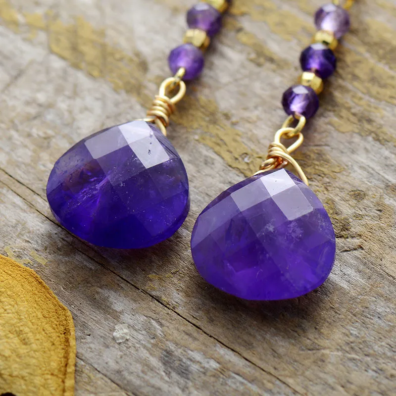 Natural Stone Bead Shape Earrings, image 2