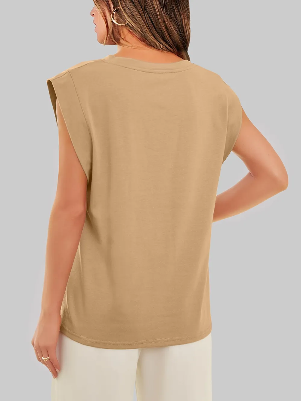 Round Neck Cap Sleeve T-Shirt, image 10