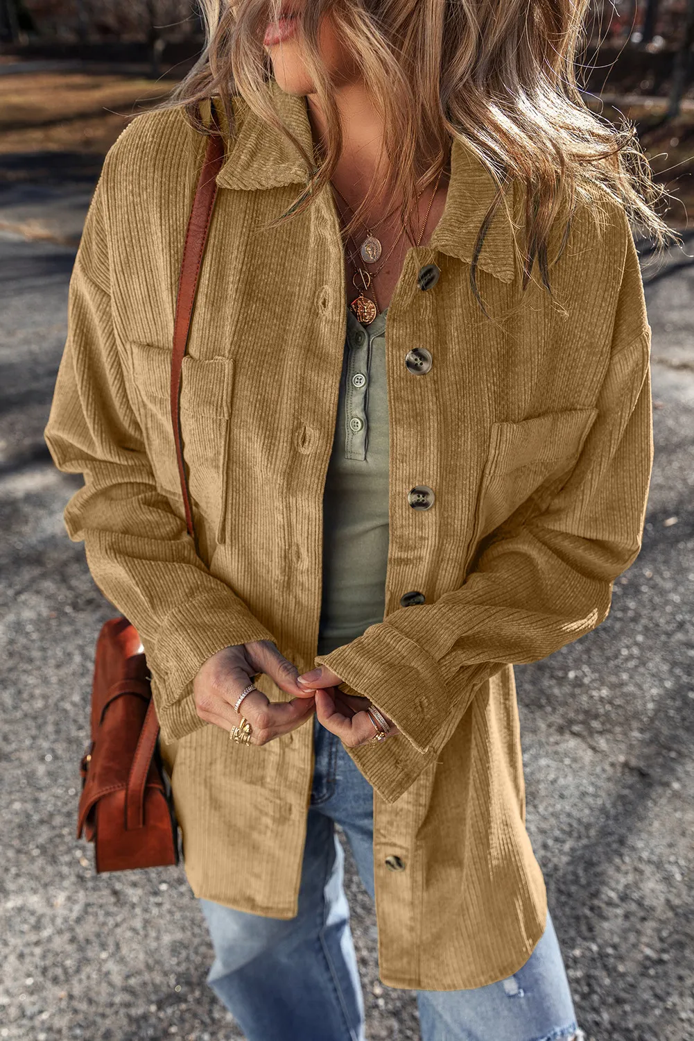 Button Up Long Sleeve Jacket, image 2