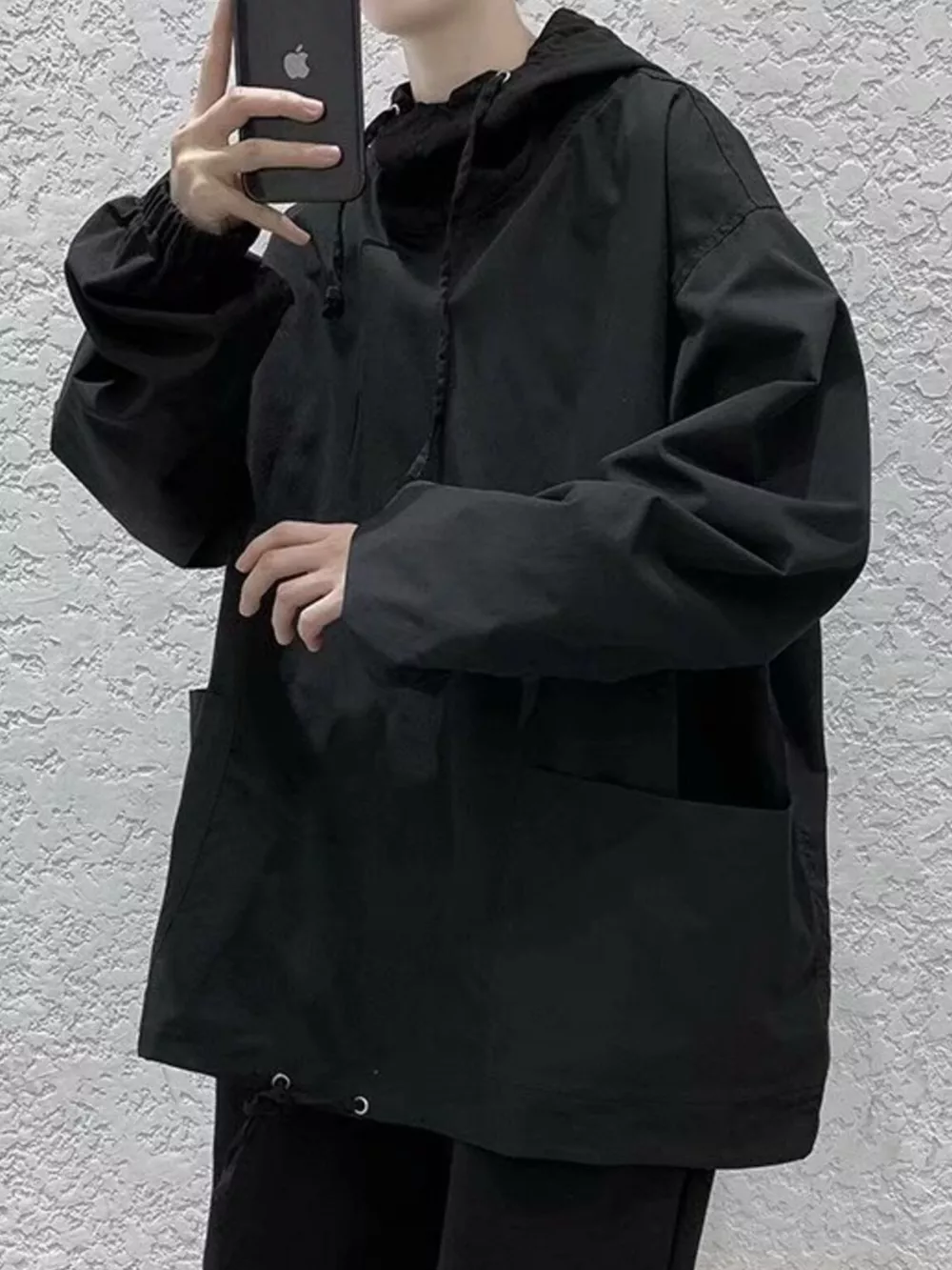 Men's Loose Fit Drawstring Hoodie, image 3