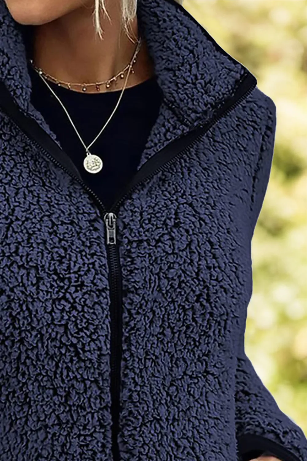 Pocketed Zip Up Turtleneck Jacket, image 9