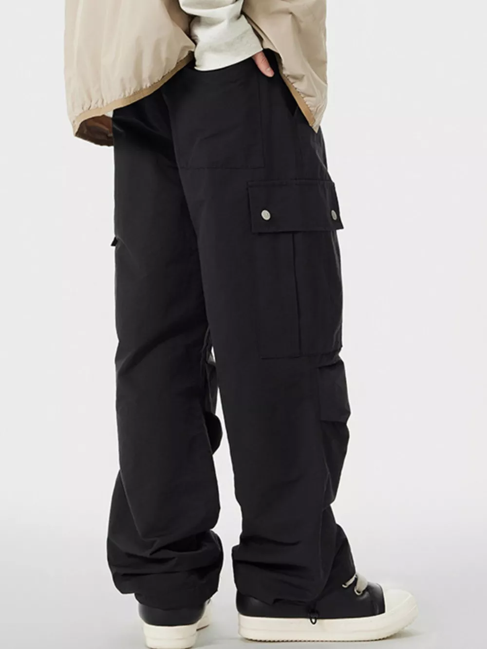 Men's Wide Leg Cargo Pants, image 5