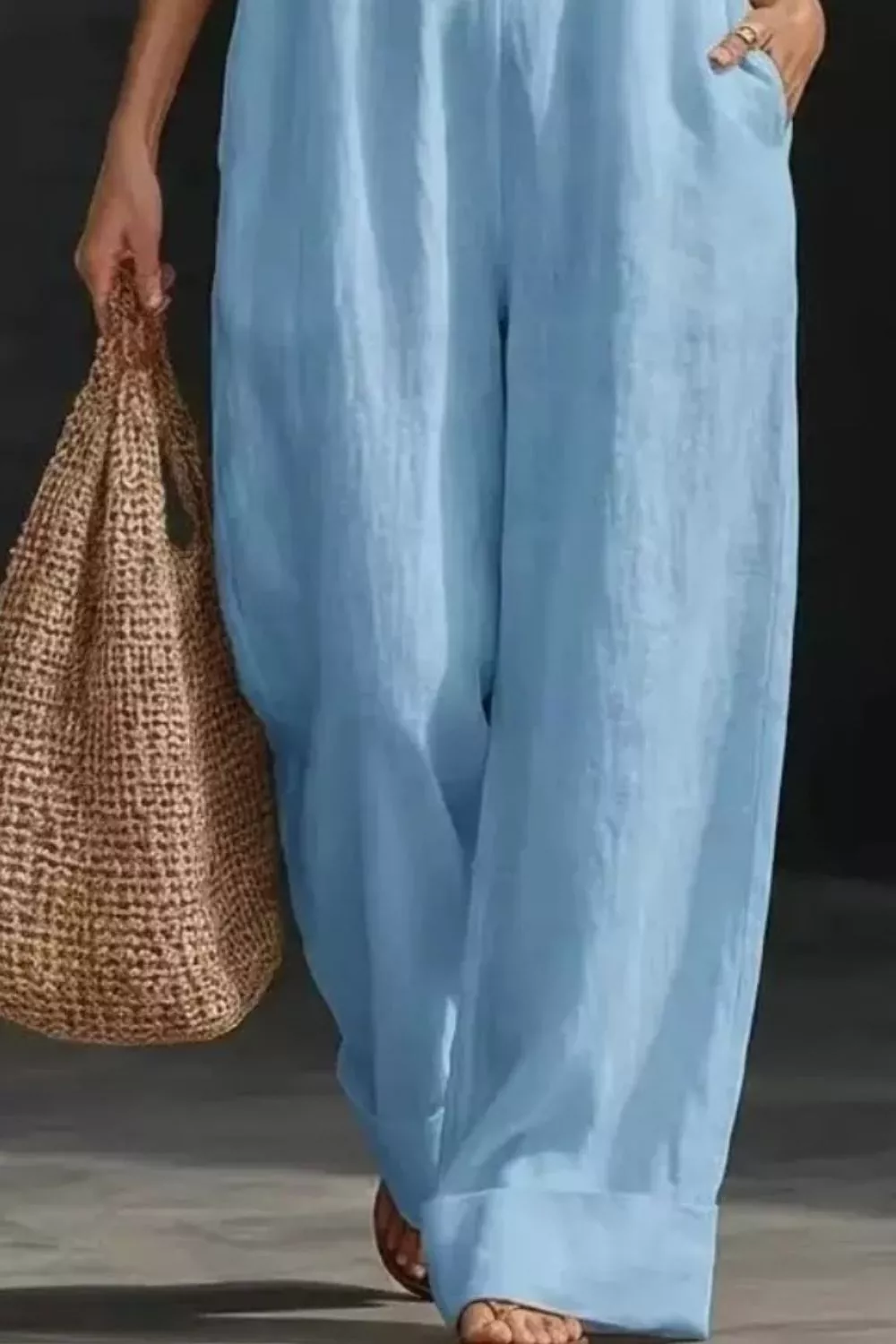 Sleeveless Wide Leg Jumpsuit, image 12